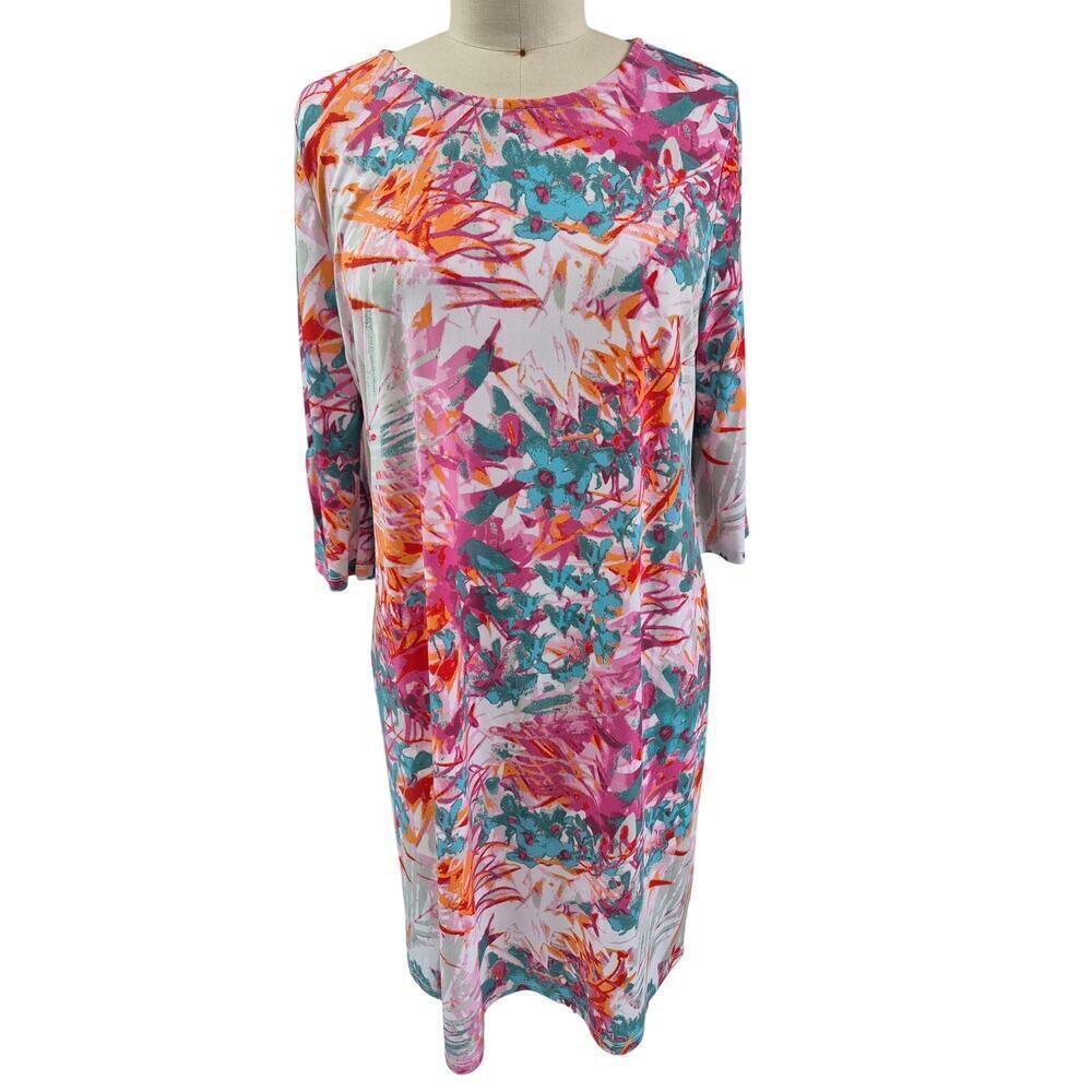 Alexandria & Oak Poky Blend Dress White/Multi Sz XL